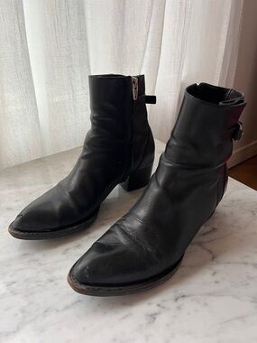 Alexander Wang Leather Ankle Boots, 36.5